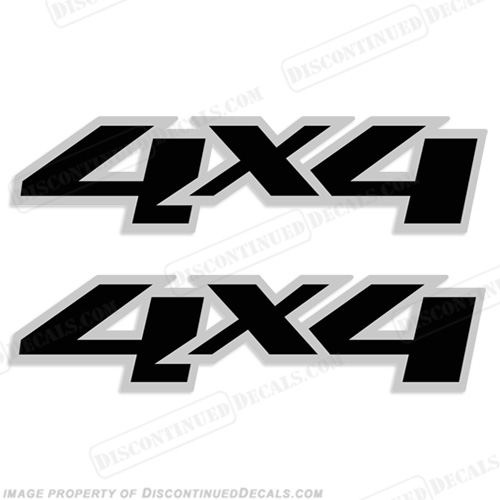 Chevy 4X4 Truck Decals - (Set of 2) INCR10Aug2021