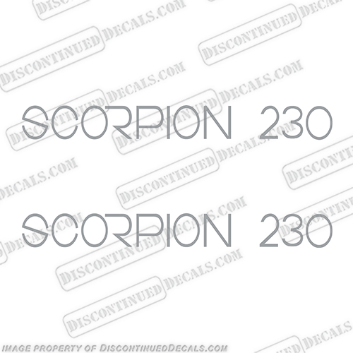 Chris Craft Boats Scorpion 230 Ltd Decals (set of 2)  boat, logo, decal, chris, craft, scorpion, 230, ltd, boat, lettering, decal, sticker, kit, set, INCR10Aug2021