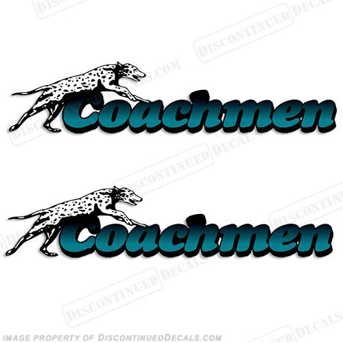 Coachmen RV Motorhome Decals (Set of 2) - Teal INCR10Aug2021