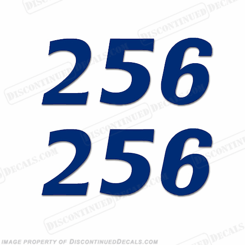 Cobia Boats "256" Decals (Set of 2) - Any Color! INCR10Aug2021