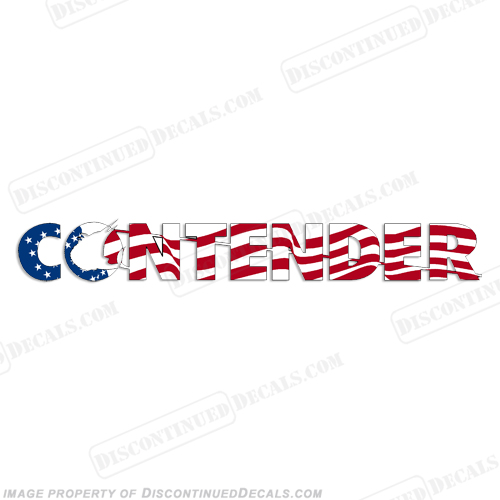 Contender Boat Logo Decal Waving Flag INCR10Aug2021