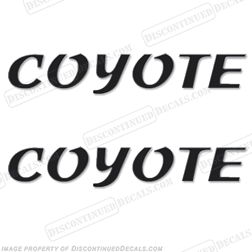 Coyote by KZ RV Decal Kit (Set of 2) recreational vehicle decals, INCR10Aug2021