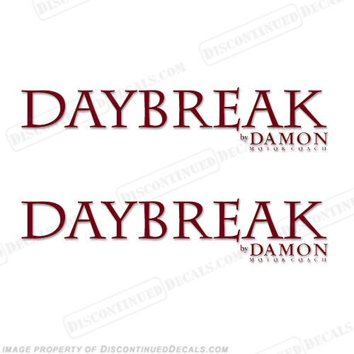 Daybreak by Damon RV Decals (Set of 2) - Any Color! INCR10Aug2021