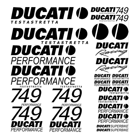 Ducati 749 Testastretta Decal Kit - Any Color! INCR10Aug2021