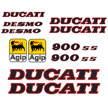 Ducati 900ss Decal Kit 1991 - Carbon Fiber INCR10Aug2021