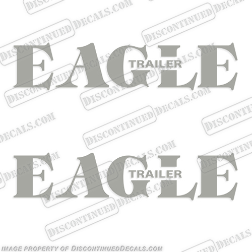 Eagle Boat Trailer Decals (Set of 2) - Any Color!  eagle, boat, trailer, decals, set, of, 2, two, any, color, style, 3, stickers, logos, 