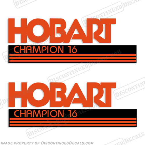 Hobart Welder Champion 16 Decal Kit (Set of 2) INCR10Aug2021