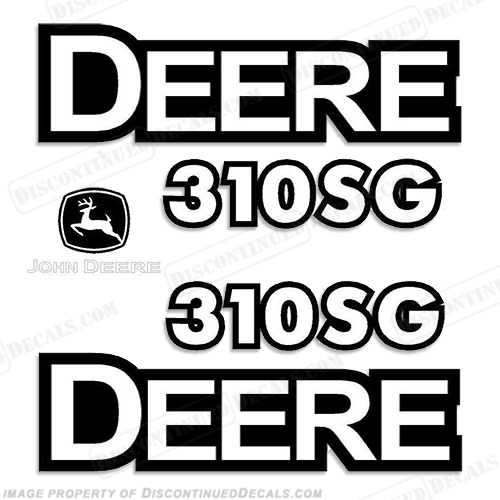 John Deere 310 SG Backhoe Decals INCR10Aug2021