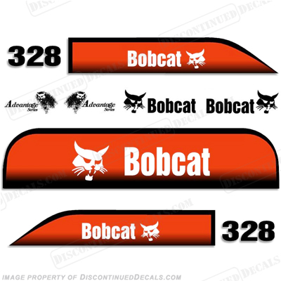BOBCAT X328 MINI DIGGER DECAL SET 
