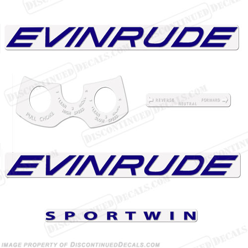 Evinrude 1961 10hp Decal Kit INCR10Aug2021