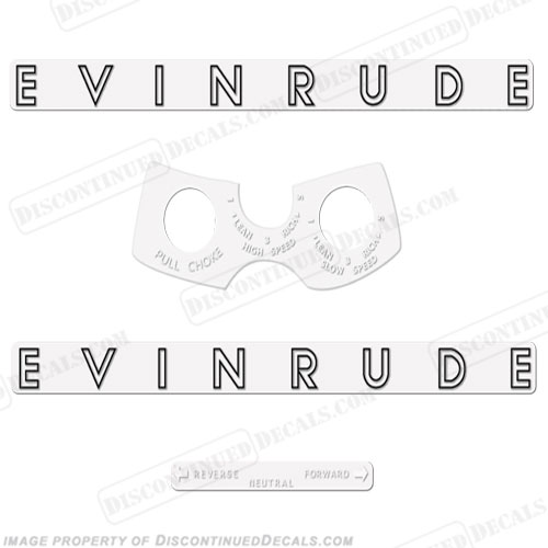Evinrude 1962 10hp Decal Kit INCR10Aug2021