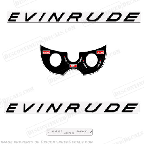 Evinrude 1963 18hp Decal Kit INCR10Aug2021