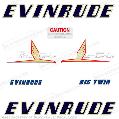 Evinrude 1954 25hp Decal Kit INCR10Aug2021