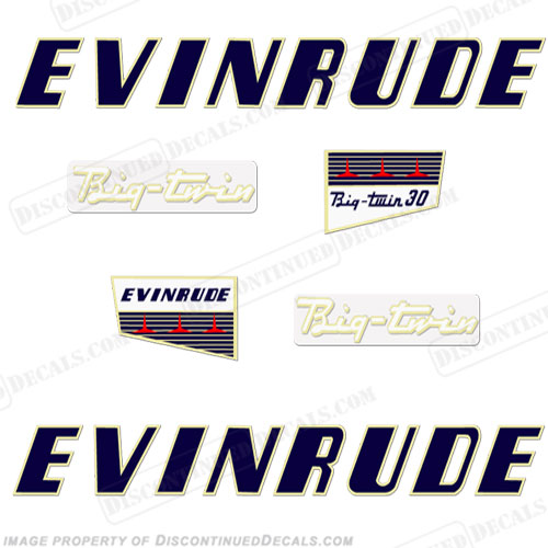 Evinrude 1956 30hp Decal Kit INCR10Aug2021