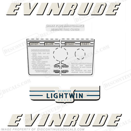 Evinrude 1952 3hp Decal Kit INCR10Aug2021