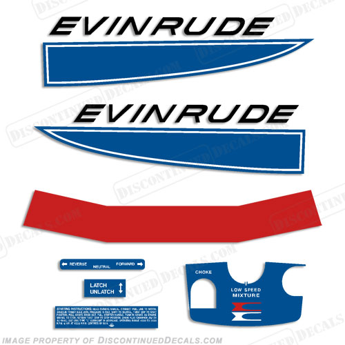 Evinrude 1968 6hp Decal Kit INCR10Aug2021