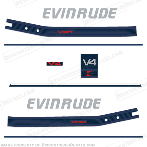 Evinrude 1986 90hp Decal Kit INCR10Aug2021