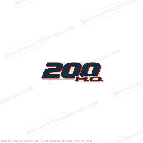 Evinrude Single "200 H.O." E-Tec Decal  INCR10Aug2021