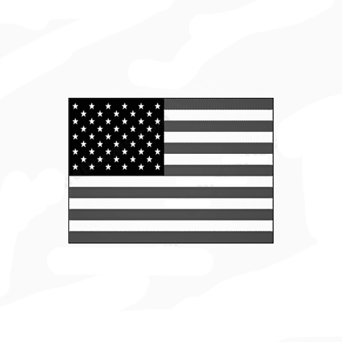 Flag Decal - American (Grey/Black) INCR10Aug2021
