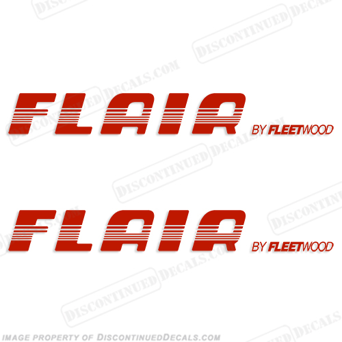 Fleetwood Flair RV Decals (Set of 2) - 1996 INCR10Aug2021