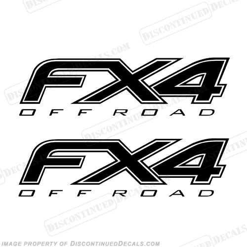 Ford FX4 Off Road Decals (Set of 2) Any Color! INCR10Aug2021