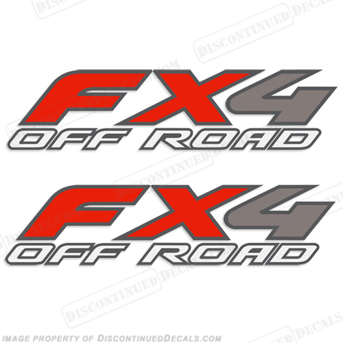 Ford FX4 Off Road Decals - (Set of 2) INCR10Aug2021