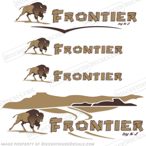 Frontier Trailer Camper RV Decal Package by K-Z k, z, recreational, vehicle, INCR10Aug2021