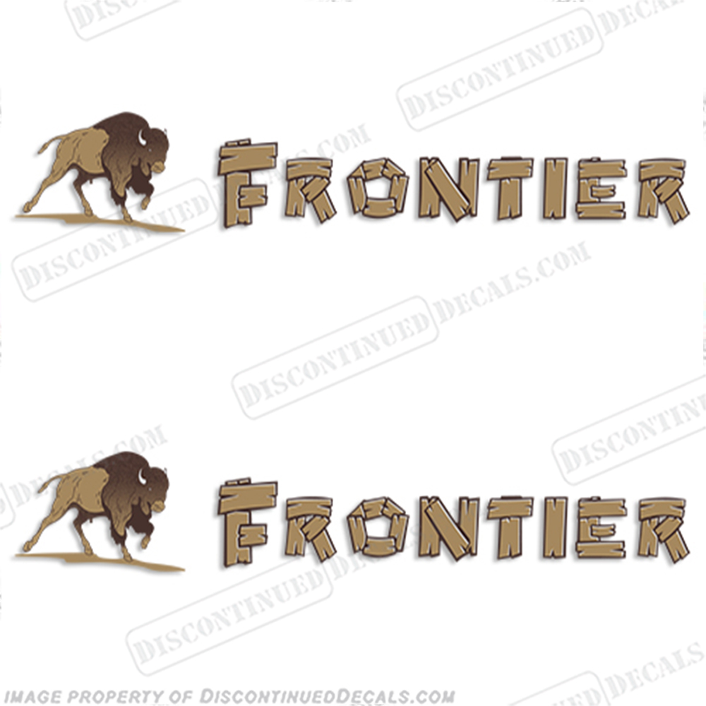 Frontier Trailer Camper RV Decals (Set of 2) INCR10Aug2021