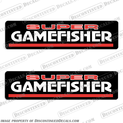 Gamefisher Boat Decal Kit (Set of 2)  Game, gamefisher, fisher, game-fisher, game fisher, boat, boats, decal, decals, kit, set, of, two, 2,