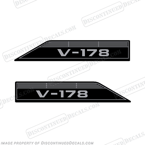 Glastron V-178 Boat Decals (Set of 2) - 1973 and up 178, v178, INCR10Aug2021