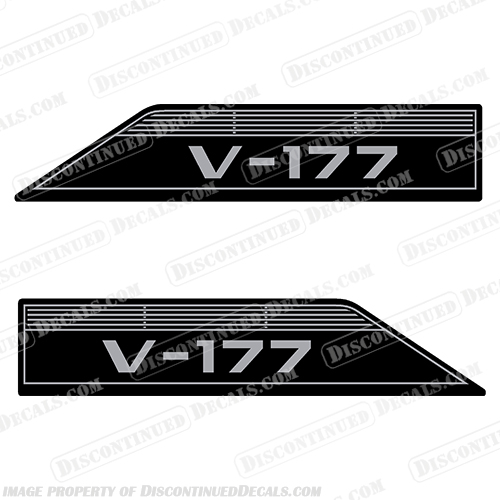 Glastron V-177 Boat Decals (Set of 2) - 1973 and up 177, v177, v-177, v 177, t177, glasstron, glastron, futura, 1973, 1973 and up, aqua, lift, 