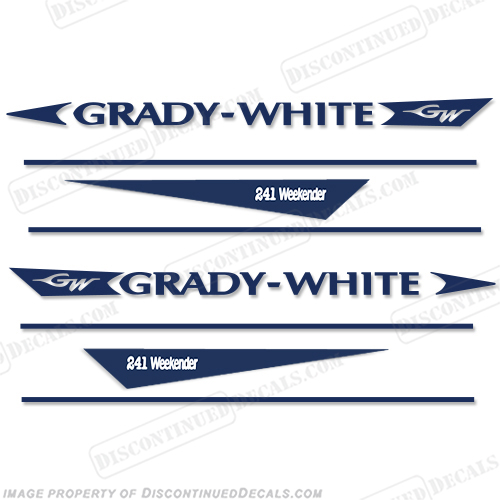 Grady White 241 Weekender Decal Kit Gradywhite, 246, 24, twenty four,INCR10Aug2021