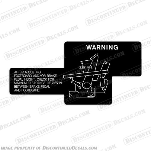 Harley Davidson Brake Adjusting Label Decal Harley, Davidson, Harley Davidson, Harley-Davidson, Harley - Davidson, Sportser, Dyna, Touring, Decal, Decals, Brake, Adjusting, Label