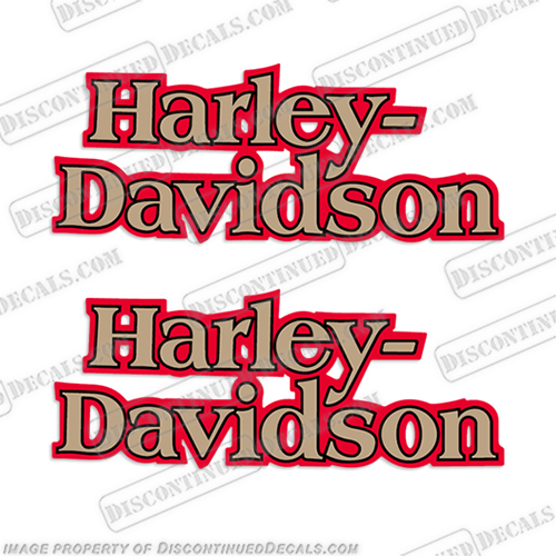 Harley-Davidson Electra Glide Classic Tank Decals - FLHTC - 1990 14329-90 Harley, Davidson, harley davidson, soft, tail, 90, 1990, electra, glide, classic, tank, decals, stickers, set, motor, motorcycle, fuel, tank, engine, bike, street, 14329-90, 14329