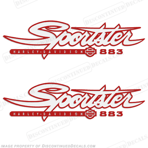 Harley Davidson Sportster 883 Decals Set Of 2 Any Color