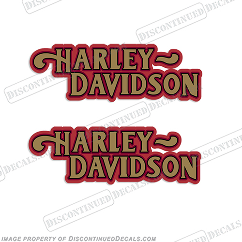 Harley-Davidson Fuel Tank Motorcycle Decals (Set of 2) - Style 15 harley, harley davidson, harleydavidson, style, 15, INCR10Aug2021