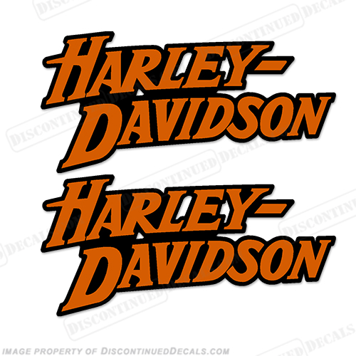 Harley Davidson Fuel Tank Motorcycle Decals Set Of 2 Style 6