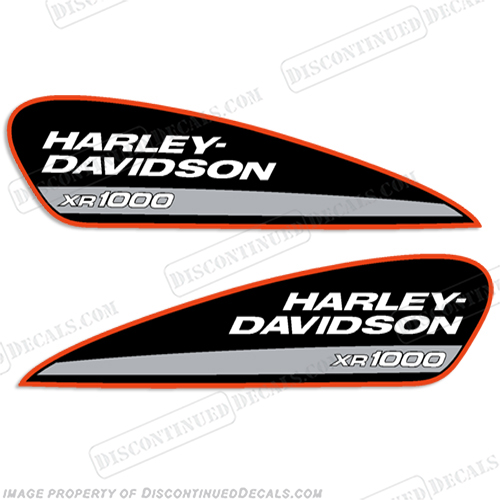 Harley-Davidson XR1000 Fuel Tank Motorcycle Decals (Set of 2) xr 1200, harley davidson, xr 1000, xr1000, xr 1000, INCR10Aug2021