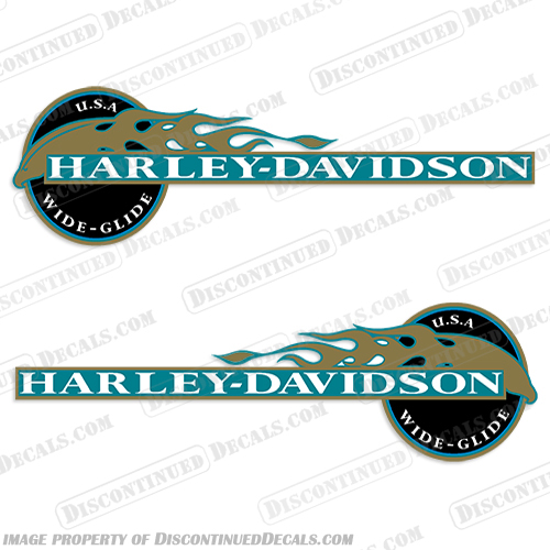 Harley Davidson Dyna Wide Glide Blue with Gold Flames Harley, Davidson, harley davidson, 1996, 96, 2006, 2005, 2004, 2003, 2002, 2001, 2000, 1999, 1998, 1997, Blue, Gold