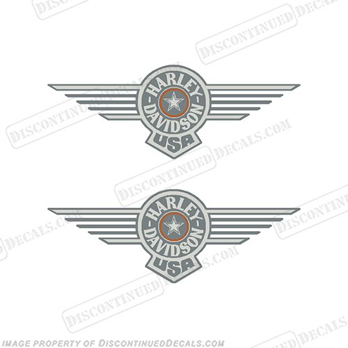 Harley Davidson Tank Logo With Wings