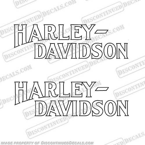 METALLIC Stickers Harley Davidson Tank Motorcycle Sticker Label Sticker  Biker