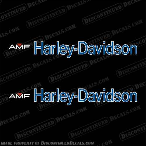 AMF Harley Davidson Tank Decals 61134-77 - 1977 BLUE Harley, Davidson, Harley Davidson, Lowrider, harley, davidson, decals, xlh, flh, fxe, fxs, 61134-77, gas, tank, stickers, 1977, 77, amf, AMF, blue