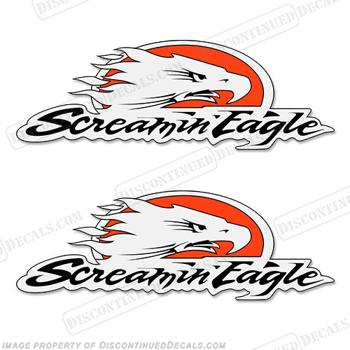 Harley Davidson Screamin Eagle Logo Decals (Set of 2) harley, harley davidson, harleydavidson, scream, in, INCR10Aug2021