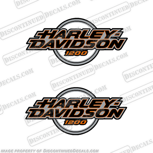 Harley Davidson Sportster 1200 Decal Kit - 1995 - Orange - Silver - Black harley, davidson, harleydavidson, harley-davidson, sport, sportster, sportster1200, sportster 1200, 1200, 14433-95, INCR10Aug2021