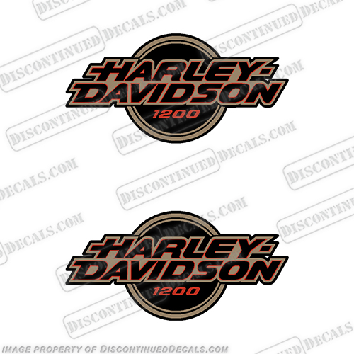 Harley Davidson Sportster 1200 Decal Kit - 1995 - Red- Black- Gold harley, davidson, sportster, 1200, black, gold, 1995, 14433, 95