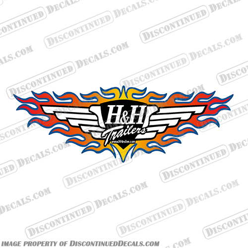 H&H Trailer Decal (Single Decal) in Various Sizes H&H, Trailers, Decal, Decals, H & H, H and H, H+H, H + H, H, &, single,