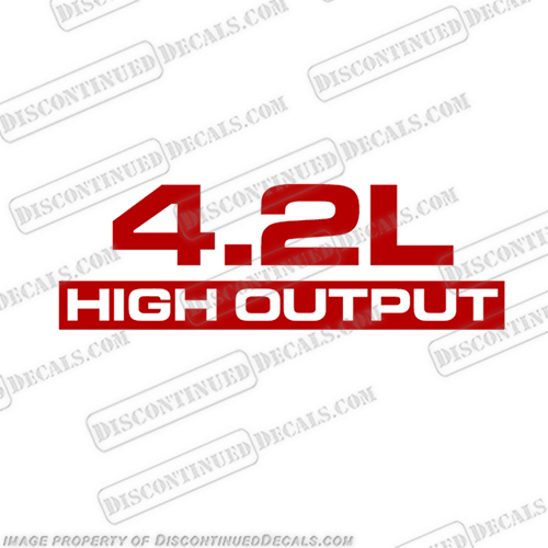 Yamaha 4.2 L High Output Decal Kit - Any Color! high, output, yamaha, outboard, engine, motor, decal, sticker, 4.2l, 4.2, l