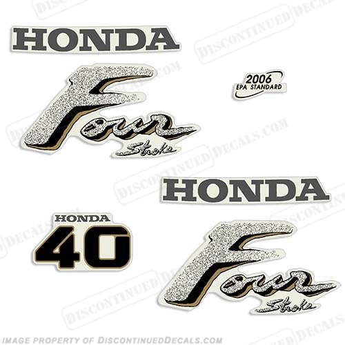Honda 40hp Outboard Engine Decals INCR10Aug2021