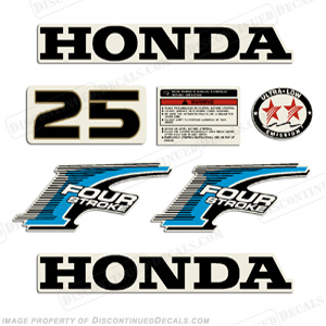 Honda 25hp 4-Stroke Decal Kit INCR10Aug2021
