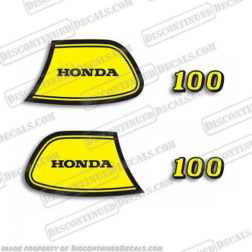 Honda SL100 Decals (Set of 2) - 1972 - 1973 honda, decals, sl100, motorcycle, gas, tank, stickers, 1972